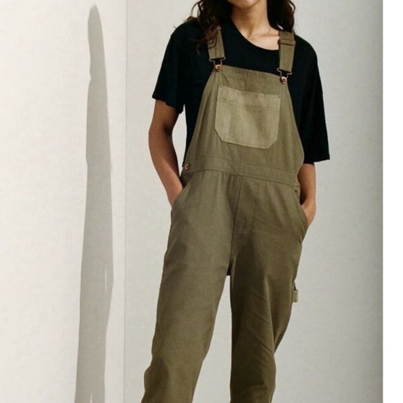 Brixton Women's Olive Overalls - Picture 2 of 11